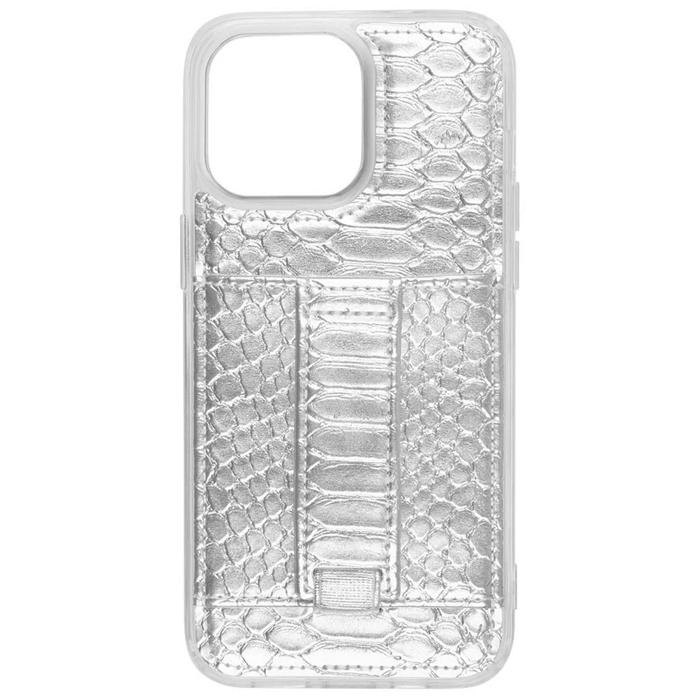 Silver Phone Case with Strap